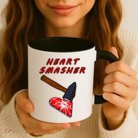 Valentines Day Heart Smasher Crusher Love Partner Gift Idea Gift Coffee Mug thumb 3