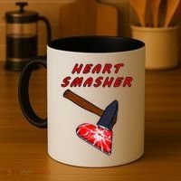 Valentines Day Heart Smasher Crusher Love Partner Gift Idea Gift Coffee Mug thumb 4
