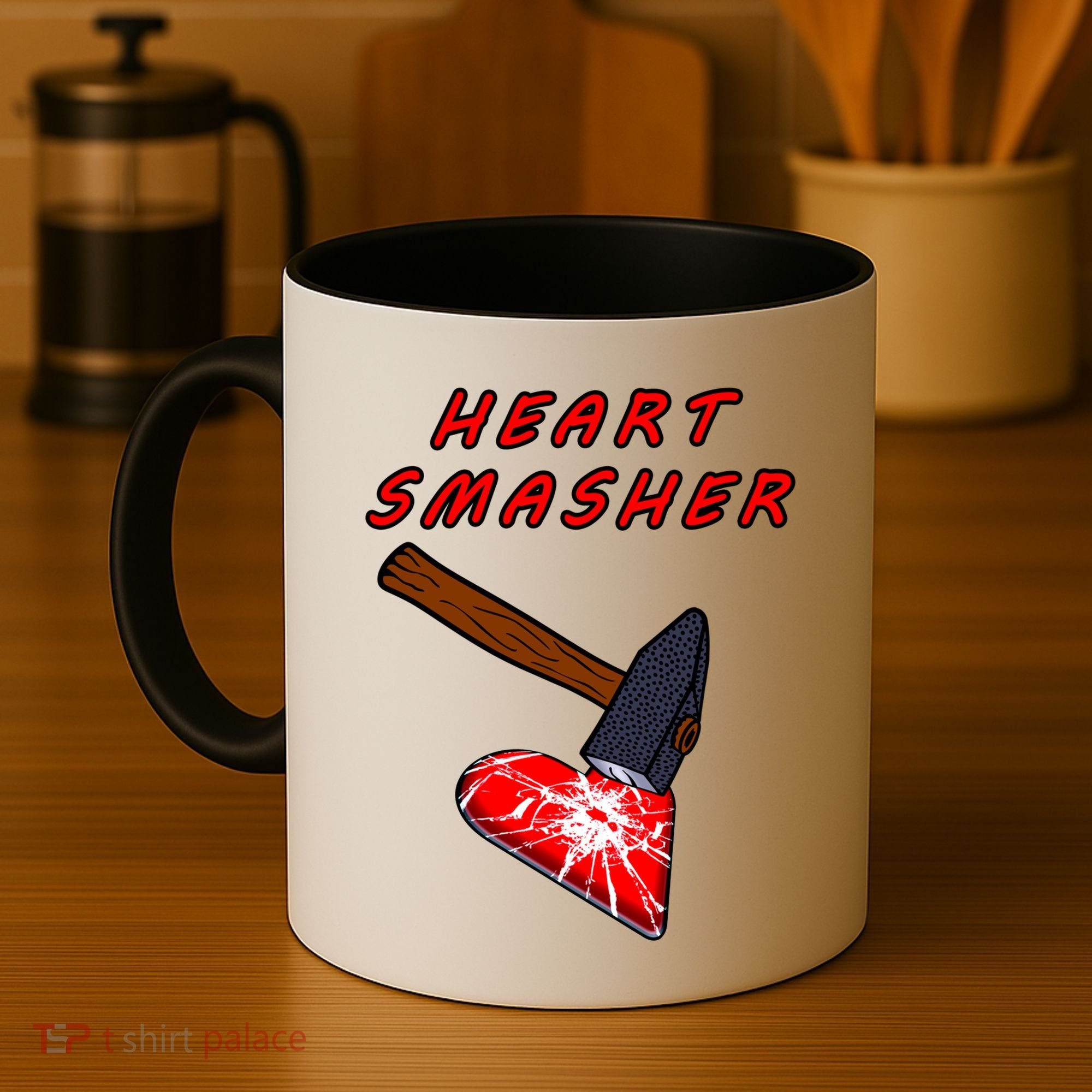 Valentines Day Heart Smasher Crusher Love Partner Gift Idea Gift Coffee Mug