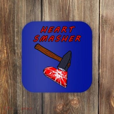 Valentines Day Heart Smasher Crusher Love Partner Gift Idea Gift Coaster