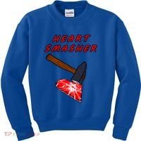 Valentines Day Heart Smasher Crusher Love Partner Gift Idea Gift Kids Sweatshirt thumb 0