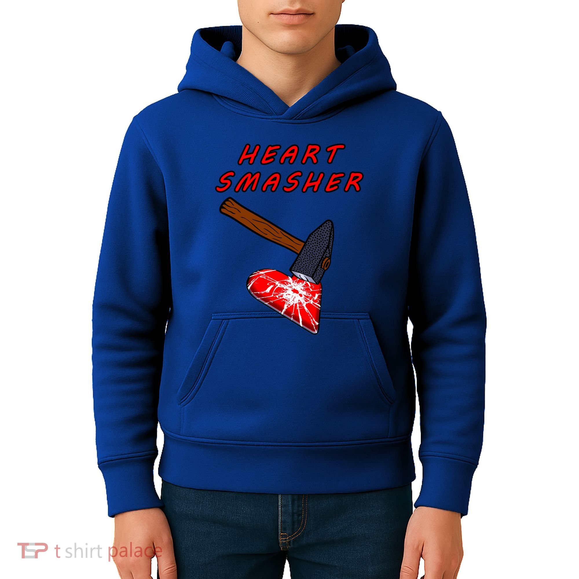 Valentines Day Heart Smasher Crusher Love Partner Gift Idea Gift Kids Hoodie