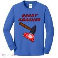 Valentines Day Heart Smasher Crusher Love Partner Gift Idea Gift Kids Long Sleeve Shirt thumb 0