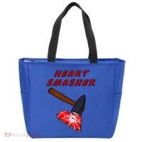 Valentines Day Heart Smasher Crusher Love Partner Gift Idea Gift Tote Bag thumb 0