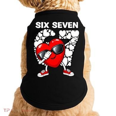 Valentines Day Hearts Dabbing Six Seven 67 Meme Doggie Tank