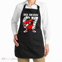 Valentines Day Hearts Dabbing Six Seven 67 Meme Apron thumb 2