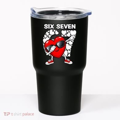 Valentines Day Hearts Dabbing Six Seven 67 Meme Tumbler