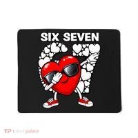 Valentines Day Hearts Dabbing Six Seven 67 Meme Mousepad thumb 0