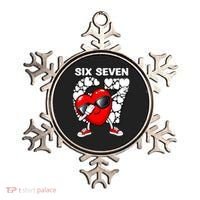 Valentines Day Hearts Dabbing Six Seven 67 Meme Ornament thumb 0