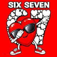 Valentines Day Hearts Dabbing Six Seven 67 Meme Santa Hat thumb 1