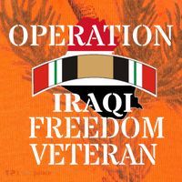 Veterans Day Iraq War Service Ribbon Iraq War Veteran Cool Gift Kati Licensed 12" Camo Cuffed Beanie thumb 2