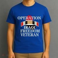 Veterans Day Iraq War Service Ribbon Iraq War Veteran Cool Gift T-Shirt thumb 3