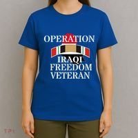 Veterans Day Iraq War Service Ribbon Iraq War Veteran Cool Gift T-Shirt thumb 4