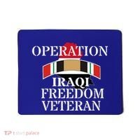 Veterans Day Iraq War Service Ribbon Iraq War Veteran Cool Gift Mousepad thumb 0