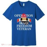 Veterans Day Iraq War Service Ribbon Iraq War Veteran Cool Gift Premium T-Shirt thumb 0