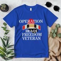 Veterans Day Iraq War Service Ribbon Iraq War Veteran Cool Gift Premium T-Shirt thumb 2