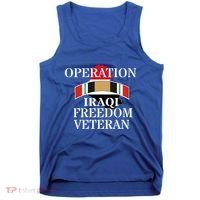 Veterans Day Iraq War Service Ribbon Iraq War Veteran Cool Gift Tank Top thumb 0