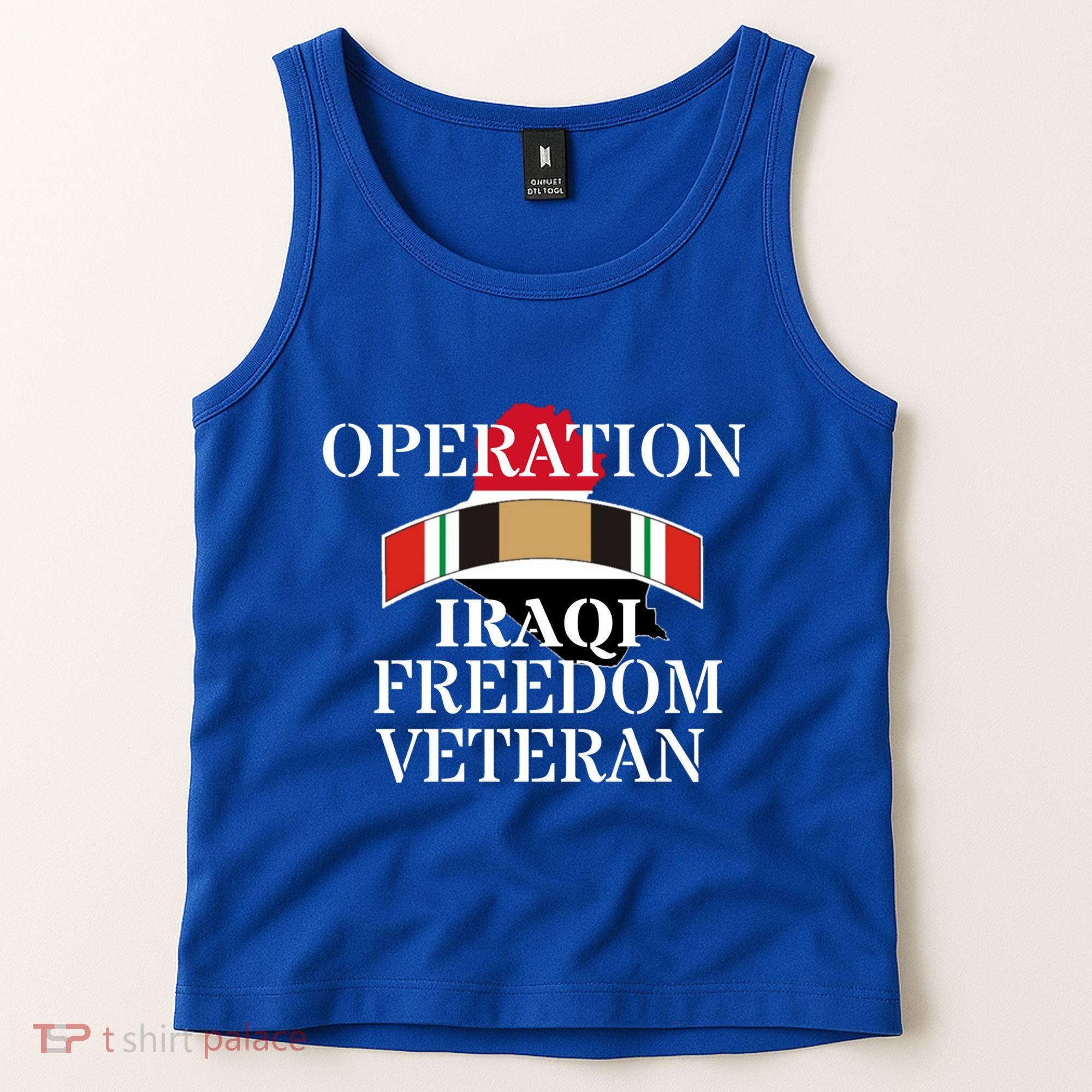 Veterans Day Iraq War Service Ribbon Iraq War Veteran Cool Gift Tank Top