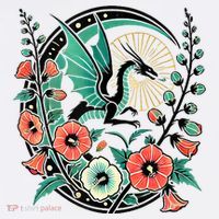 Vintage Dragon Illustration Dragon Lovers T-Shirt thumb 7