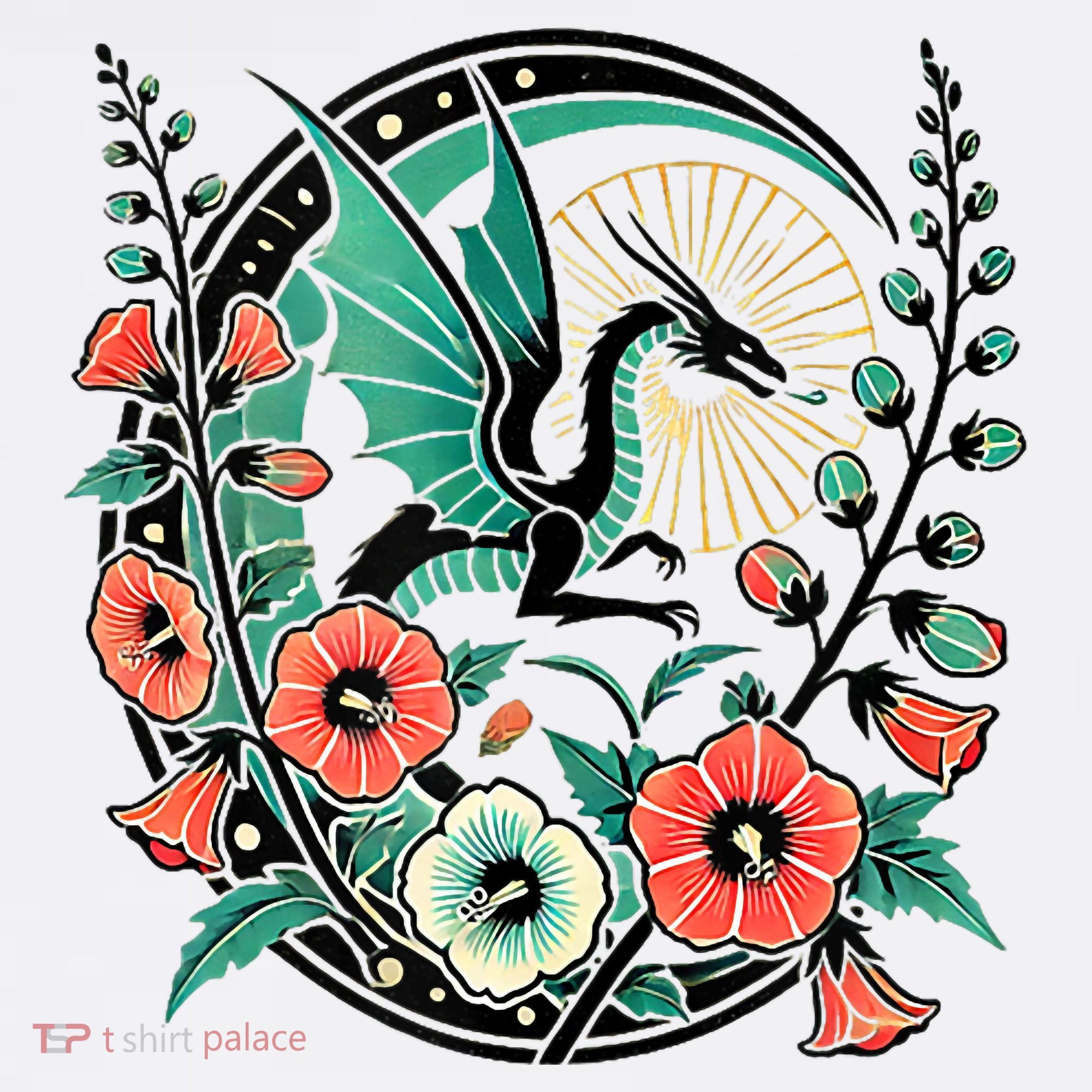 Vintage Dragon Illustration Dragon Lovers T-Shirt