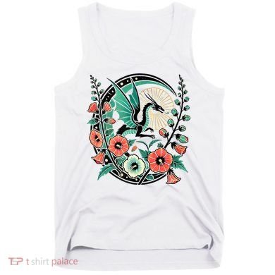 Vintage Dragon Illustration Dragon Lovers Tank Top