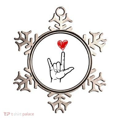 Valentines Day I Love You Hand Sign Asl Ornament