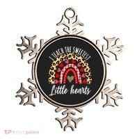 Valentines Day I Teach The Sweetest Little Hearts Teacher Ornament thumb 0