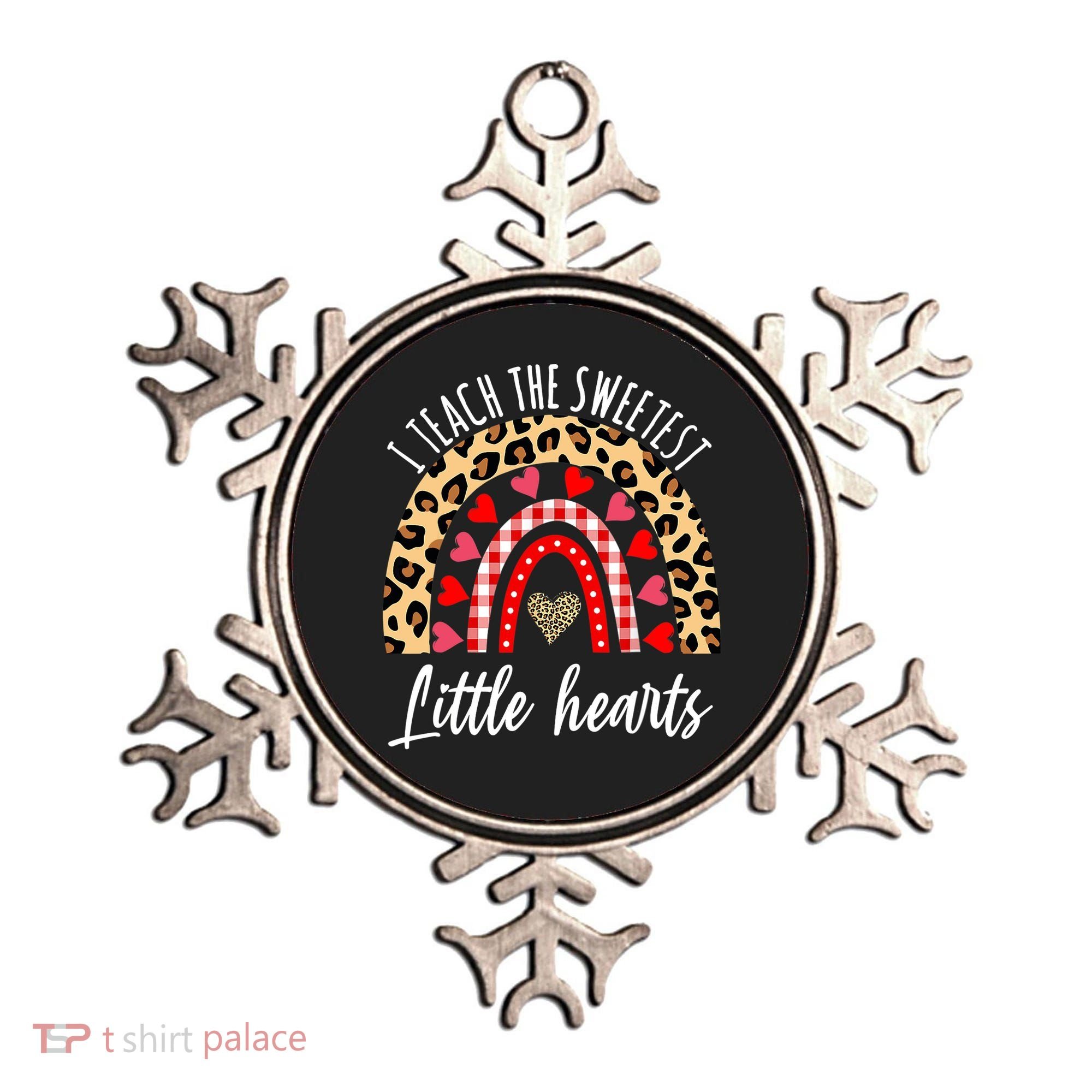 Valentines Day I Teach The Sweetest Little Hearts Teacher Ornament
