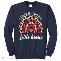 Valentines Day I Teach The Sweetest Little Hearts Teacher Sweatshirt thumb 0