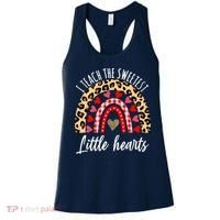 Valentines Day I Teach The Sweetest Little Hearts Teacher Women's Tank Top thumb 0