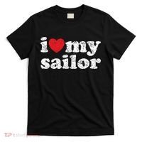 Vintage Distressed I Love My Sailor Meaningful Gift T-Shirt thumb 0