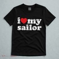 Vintage Distressed I Love My Sailor Meaningful Gift T-Shirt thumb 5