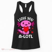 Valentines Day I Love You Alotl Axolotl Women's Tank Top thumb 0