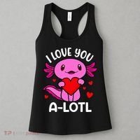 Valentines Day I Love You Alotl Axolotl Women's Tank Top thumb 3