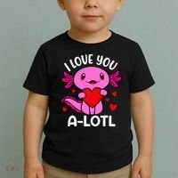 Valentines Day I Love You Alotl Axolotl Toddler T-Shirt thumb 2