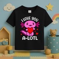Valentines Day I Love You Alotl Axolotl Toddler T-Shirt thumb 3
