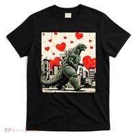 Valentine's Day Japanese Monster Hearts Kaiju T-Shirt thumb 0