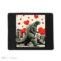 Valentine's Day Japanese Monster Hearts Kaiju Mousepad thumb 0