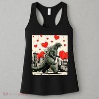 Valentine's Day Japanese Monster Hearts Kaiju Women's Tank Top thumb 3