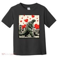 Valentine's Day Japanese Monster Hearts Kaiju Toddler T-Shirt thumb 0