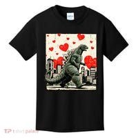 Valentine's Day Japanese Monster Hearts Kaiju Kids T-Shirt thumb 0