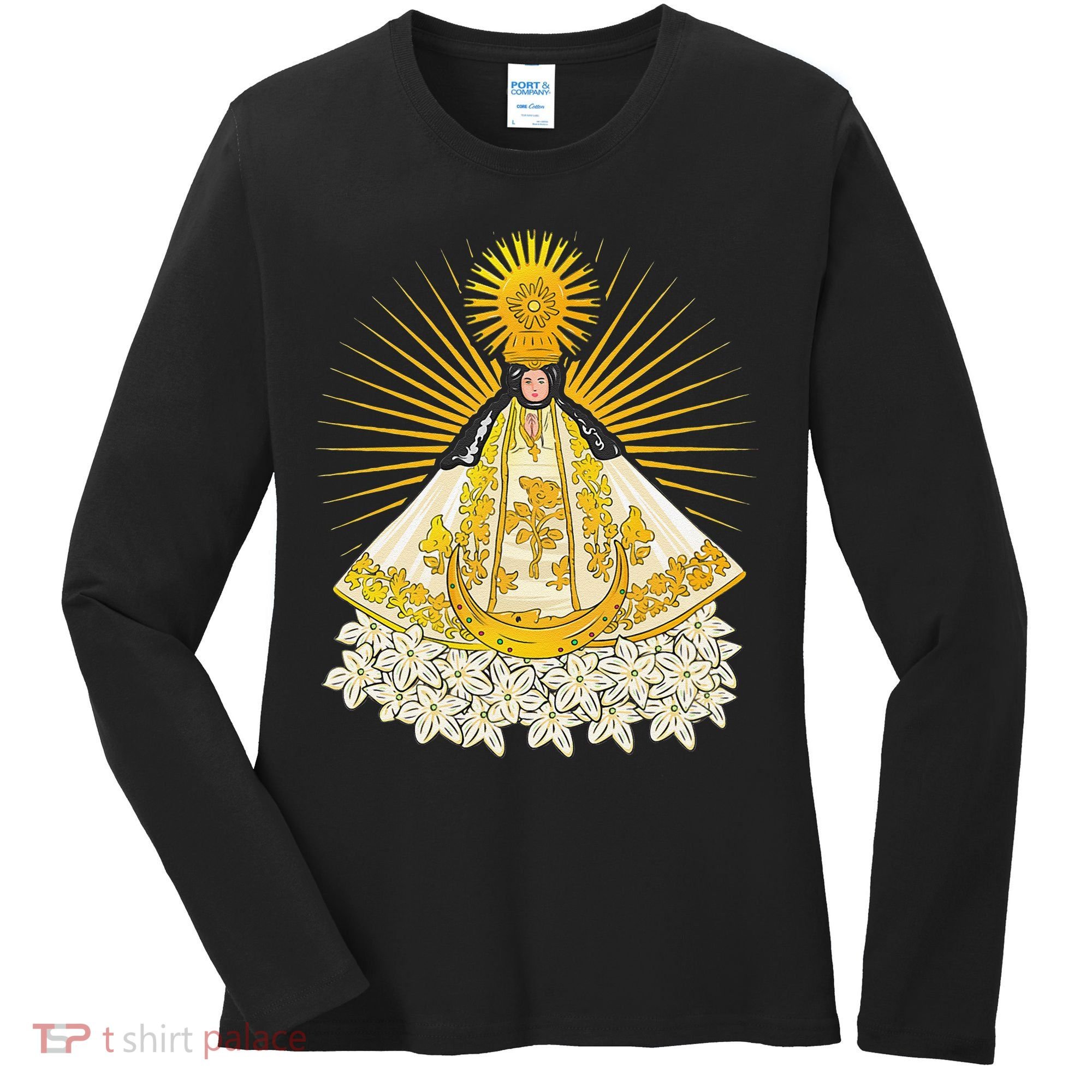 Virgen de Juquila Oaxaca, Mexico Women's Long Sleeve Shirt