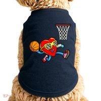 Valentines Day Kids Boys Men Heart Dunking Basketbal Doggie Tank thumb 0