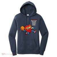 Valentines Day Kids Boys Men Heart Dunking Basketbal Women's Hoodie thumb 0