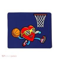Valentines Day Kids Boys Men Heart Dunking Basketbal Mousepad thumb 0