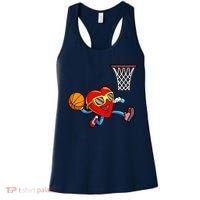 Valentines Day Kids Boys Men Heart Dunking Basketbal Women's Tank Top thumb 0