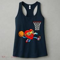 Valentines Day Kids Boys Men Heart Dunking Basketbal Women's Tank Top thumb 3