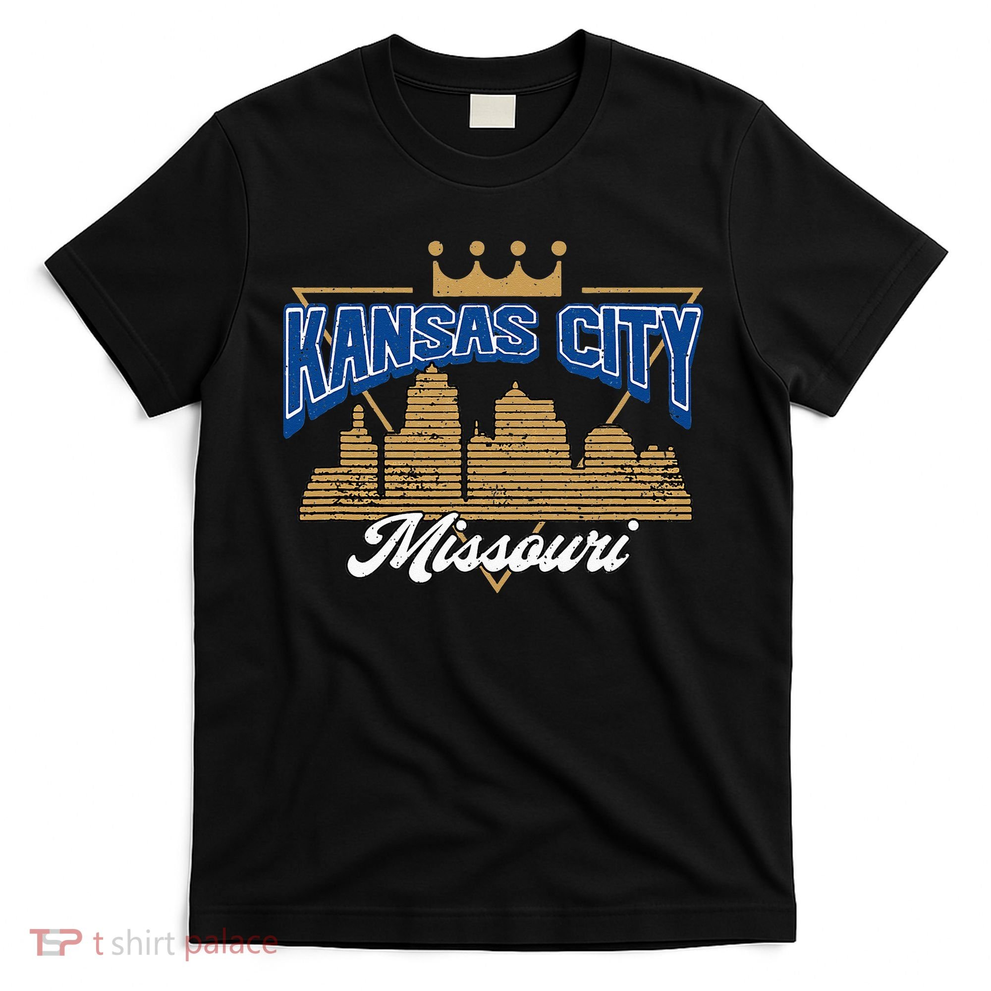Vintage Distressed Kansas City Missouri City Skyline T-Shirt