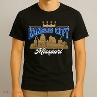 Vintage Distressed Kansas City Missouri City Skyline T-Shirt thumb 3