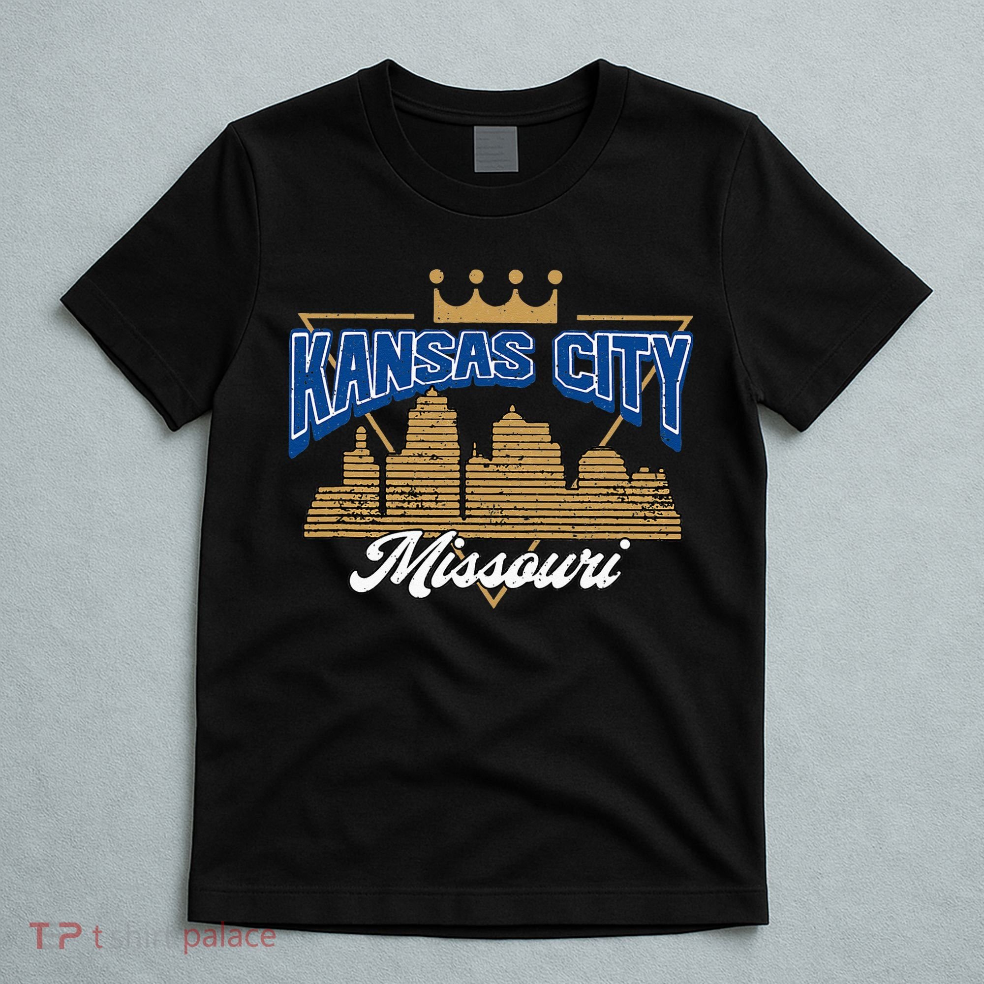Vintage Distressed Kansas City Missouri City Skyline T-Shirt